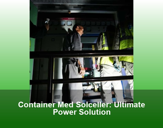 Container Med Solceller: Ultimate Power Solution